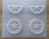Lemon Slice Shaker Plastic Mold - resin mould, epoxy casting, jewelry, food chocolate candy, cake soap decoration, flexible candle wax melt