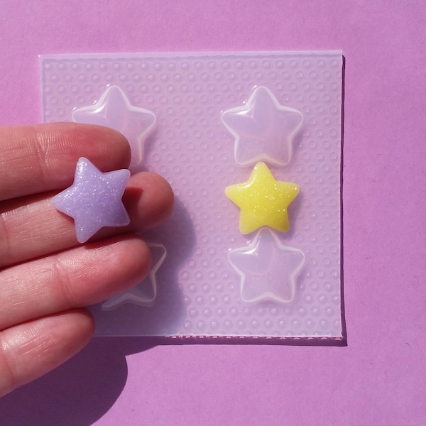 Tiny Star Resin Mold - Bubble Stars - Flexibele plastic mallen - Shaker Filler - Cabochon Mold - Galaxy Universe Outer space mallen