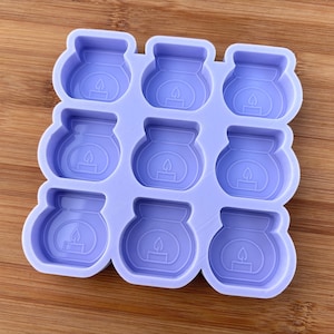 Wax Burner Silicone Mold, Food Safe Silicone Rubber Mould for resin polymer clay chocolate soap embed wax fondant candy jewelry making