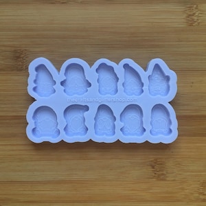 1" Gnomes Silicone Mold, Food Safe Silicone Rubber Mould for resin polymer clay chocolate soap wax fondant candy jewelry making gummies