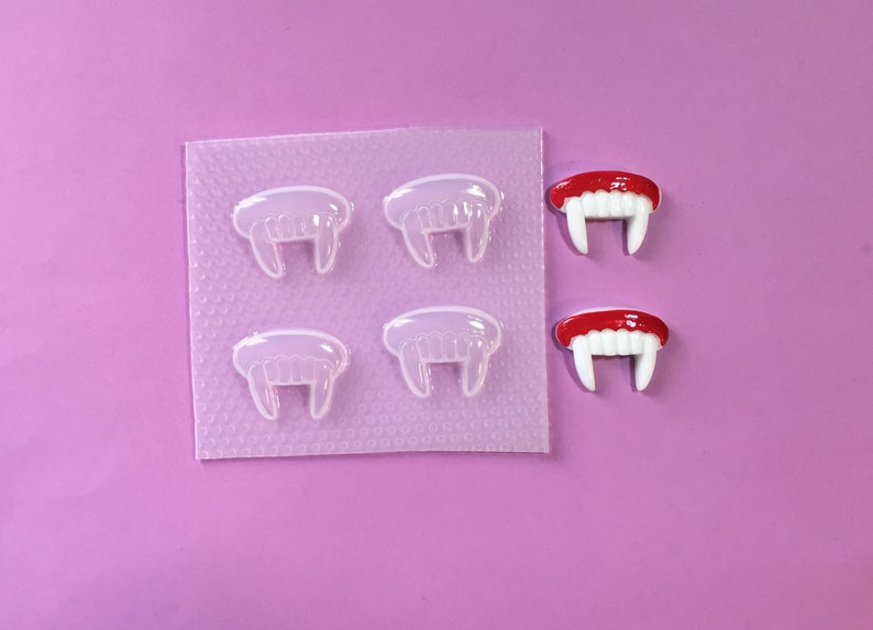 Vampire Teeth Plastic Mold Resin Molds Resin Mould UV Etsy