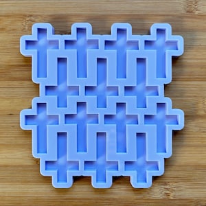 2" Cross Silicone Mold, Food Safe Silicone Rubber Mould for resin polymer clay chocolate soap embed wax fondant candy jewelry making