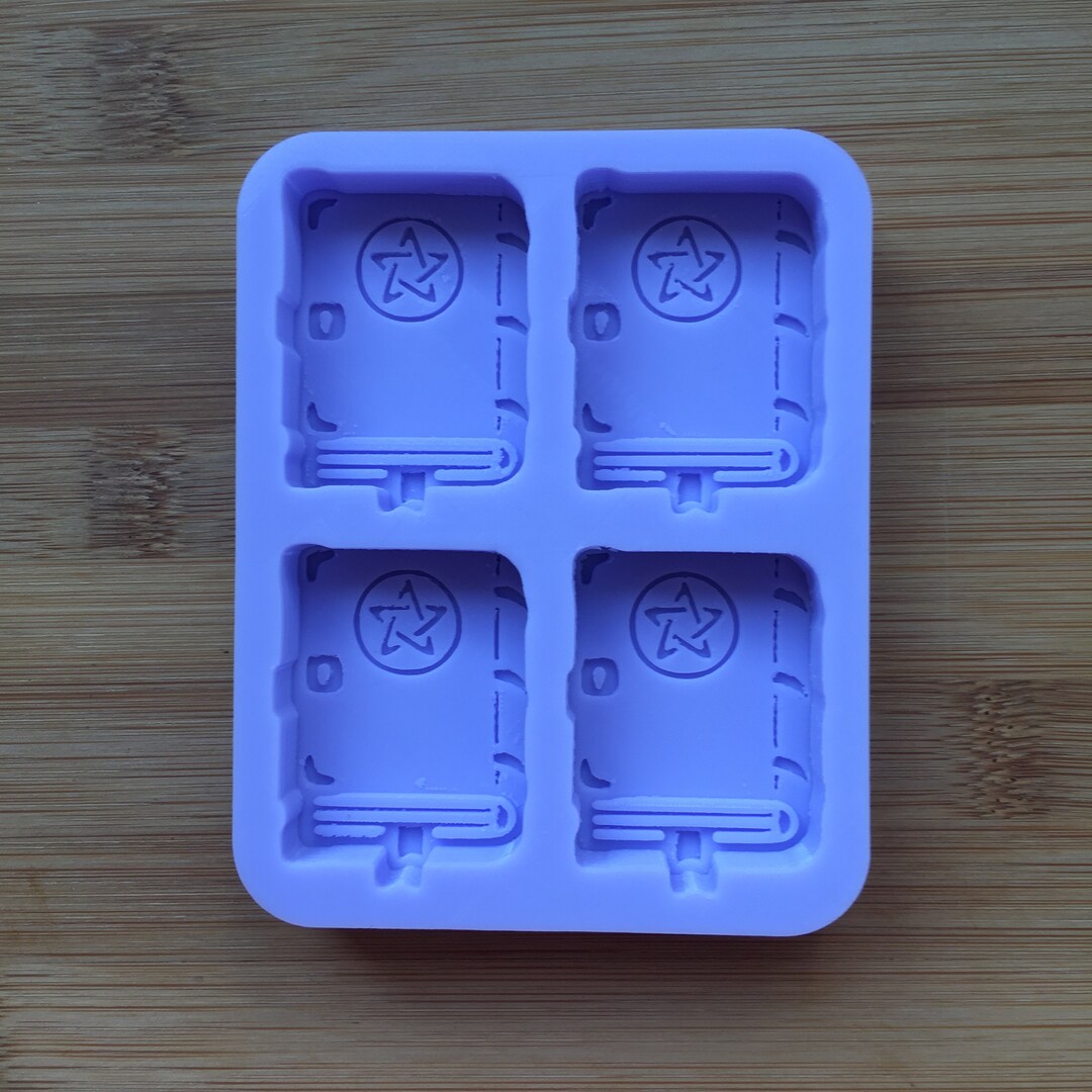 1.6 Spell Book Silicone Mold, Food Safe Silicone Rubber Mould for Resin