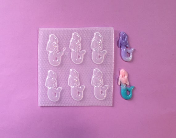 Mermaid Silicone Mold for Resin, Charms, Candy, Fondant, Clay, Jewelry,  A167