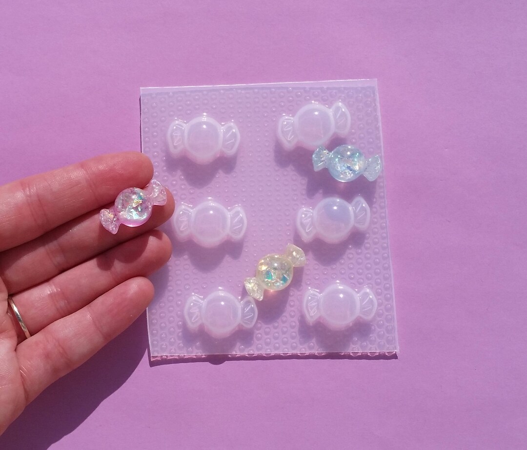 Small Wrapped Candy Resin Mold Flexible Plastic Resin Molds Sweets
