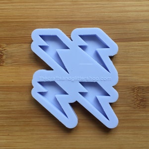 3 cm Lightning Bolt Silicone Mold, Mold for Epoxy Resin Chocolate Soap Candle Wax Fondant Clay Candy Jello Ice Cubes jewelry making crafts