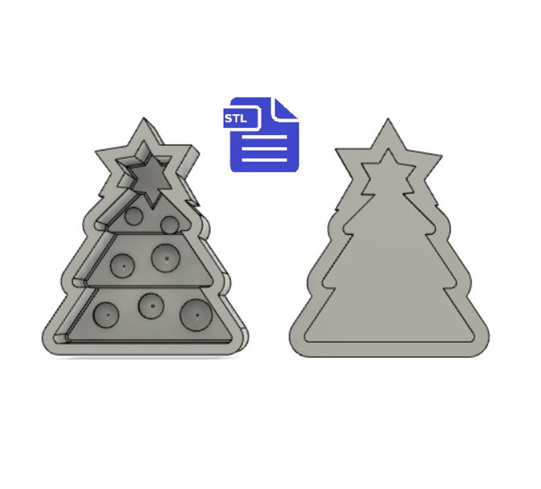 Christmas Tree Bath Bomb Mold STL File for 3D Printing Etsy