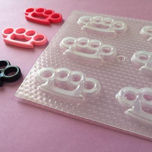 Small Brass Knuckles Plastic Mold image 3