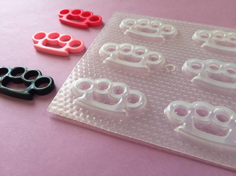 Small Brass Knuckles Plastic Mold image 3