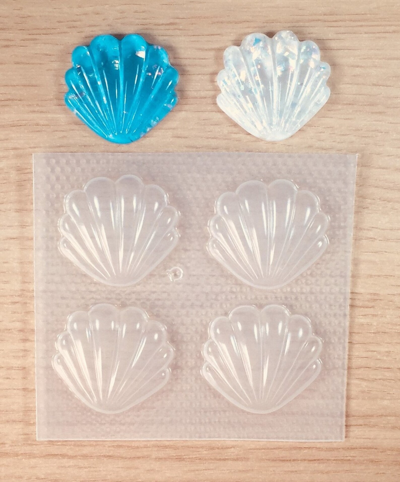 Large Bubble Seashell Resin Mold Flexible Plastic Molds Etsy UK