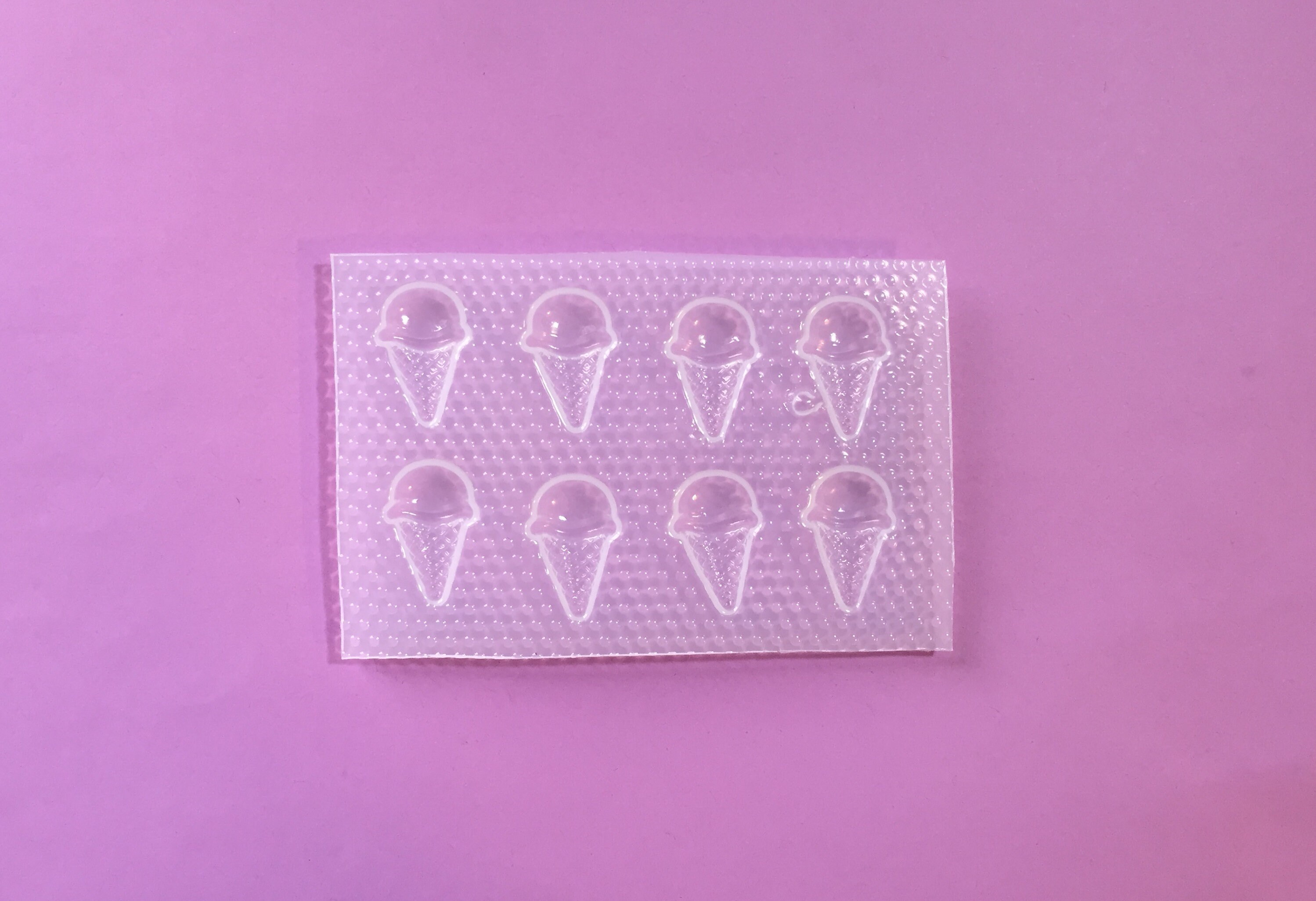 Small Ice Cream Cone Resin Mold Flexible Plastic Resin Molds Etsy