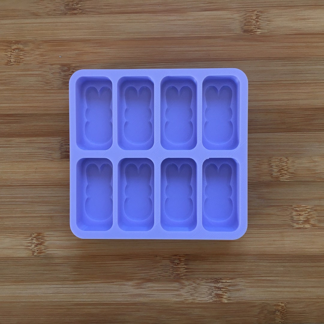 2 Bunny Wax Melt Silicone Mold, Food Safe Silicone Rubber Mould for