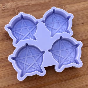 Pentacle Silicone Mold, Food Safe Silicone Rubber Mould for resin polymer clay chocolate soap embed wax fondant candy jewelry making