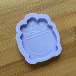 Love Potion Cauldron Silicone Mold, Food Safe Silicone Rubber Mould for resin polymer clay chocolate soap wax fondant candy jewelry cake