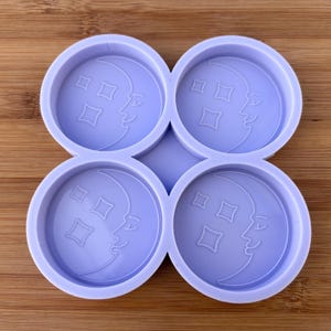 Maan en sterren siliconen mal, voedselveilige siliconenrubber mal voor hars polymeerklei chocolade zeep embed wax fondant snoep sieraden maken