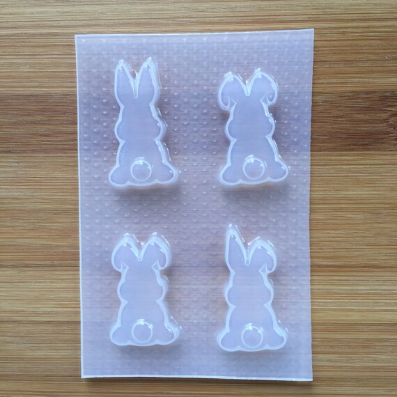 Easter Bunny Mold Resin Molds Rabbit Fondant Mould Bunny Etsy