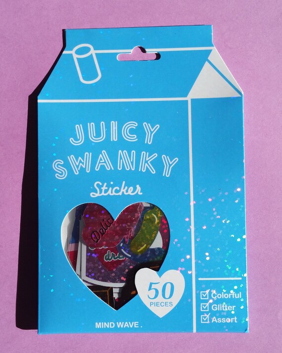 Soda Ice Cream Milk shake Chocolate Jelly beans Sweets Sticker Flakes Heart Yummy Candy Pack Holographic 50 pieces