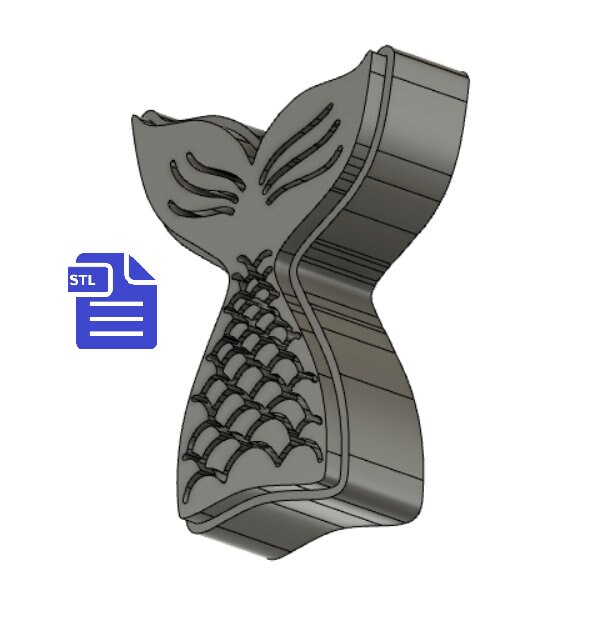 Mermaid Tail STL File for 3D Printing FILE ONLY Deep - Etsy