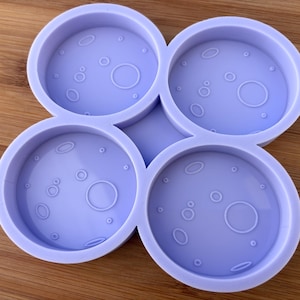 Volle maan siliconen mal, voedselveilige siliconenrubber mal voor hars polymeerklei chocolade zeep embed wax fondant snoep sieraden maken