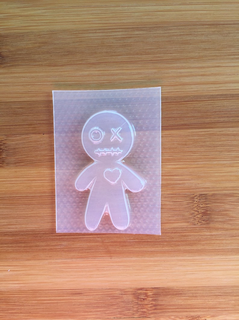 Voodoo Doll Mold - resin molds, soap bath bomb, candle, wax melt, chocolate, candy, cup cake topper, decoration, ice cube, flexible plastic 