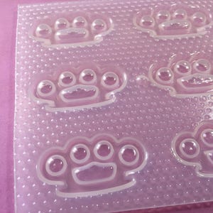 Small Brass Knuckles Plastic Mold image 6