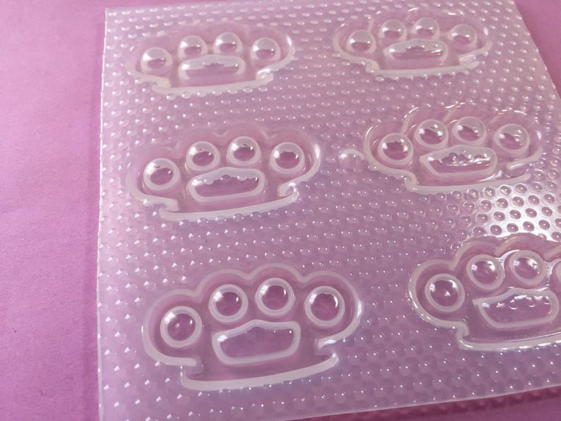 Small Brass Knuckles Plastic Mold image 6