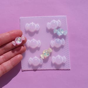 Small Wrapped Candy Resin Mold - Flexible Plastic Resin Molds - Sweets resin Mold - Candy Chocolate Mold - Jewelry Resin Mold