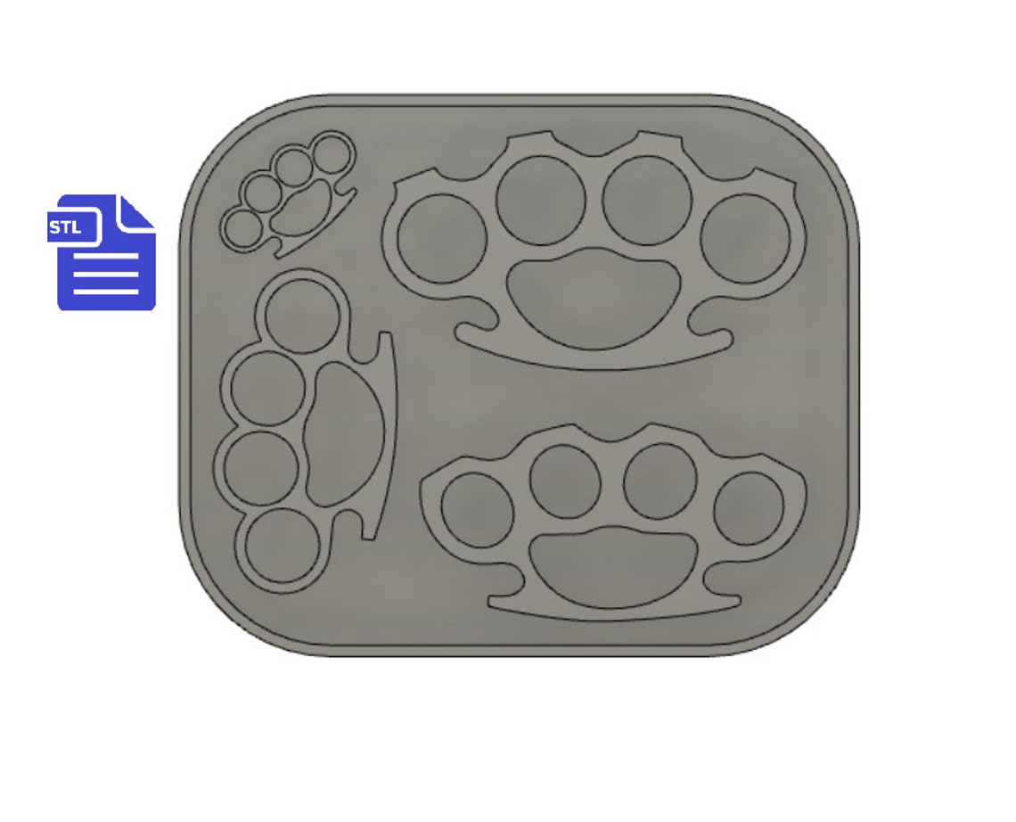 Brass Knuckles STL File for 3D Printing FILE ONLY Etsy Canada