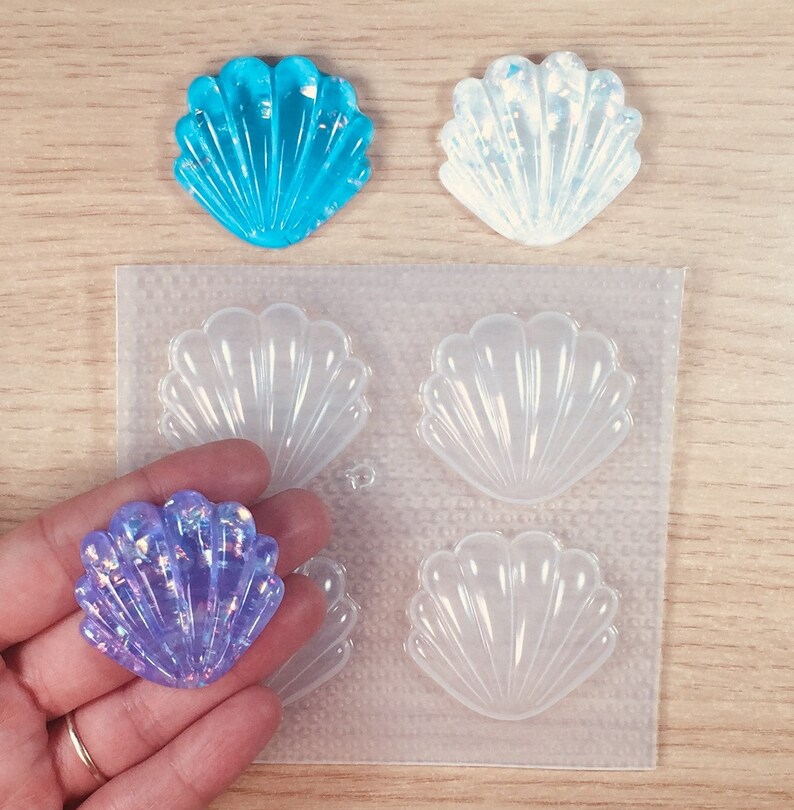Large Bubble Seashell Resin Mold Flexible Plastic Molds Etsy UK