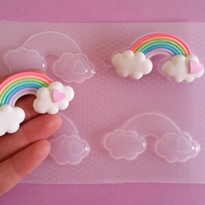 Rainbow Clouds Plastic Mold
