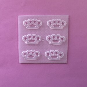 Small Brass Knuckles Plastic Mold image 4