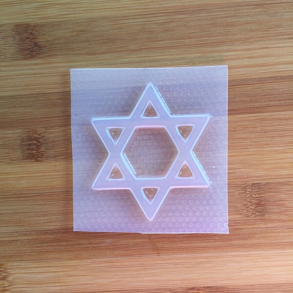 Hexagram Star Mold - resin mould, soap bath bomb, candle wax melt, chocolate candy , cup cake topper decoration, ice cube, flexible plastic