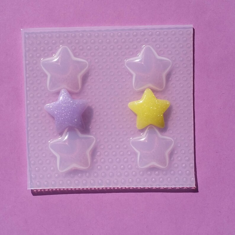 Chunky Bubble Star Resin Mold Mould Casting Craft Food Safe Stars Puffy Molds