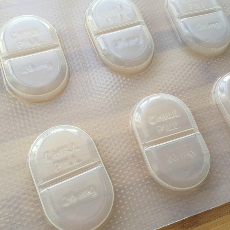 0.7 Oz Chill Pill Plastic Mold Resin Mould Epoxy Casting Etsy