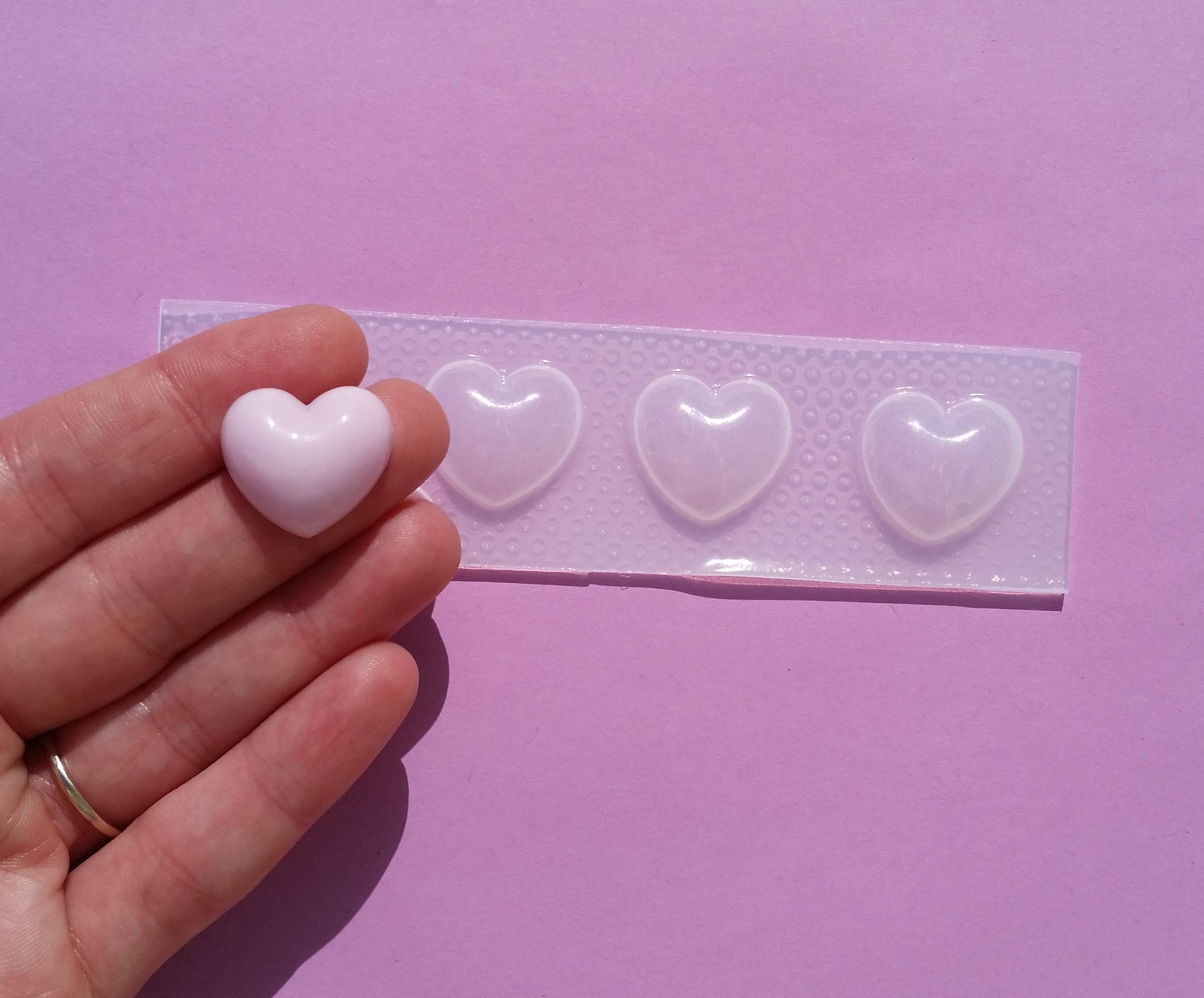 Puffed Heart Clear Silicone Mold - HOUSE OF MOLDS 24 mm x 29 mm pendan –  House Of Molds