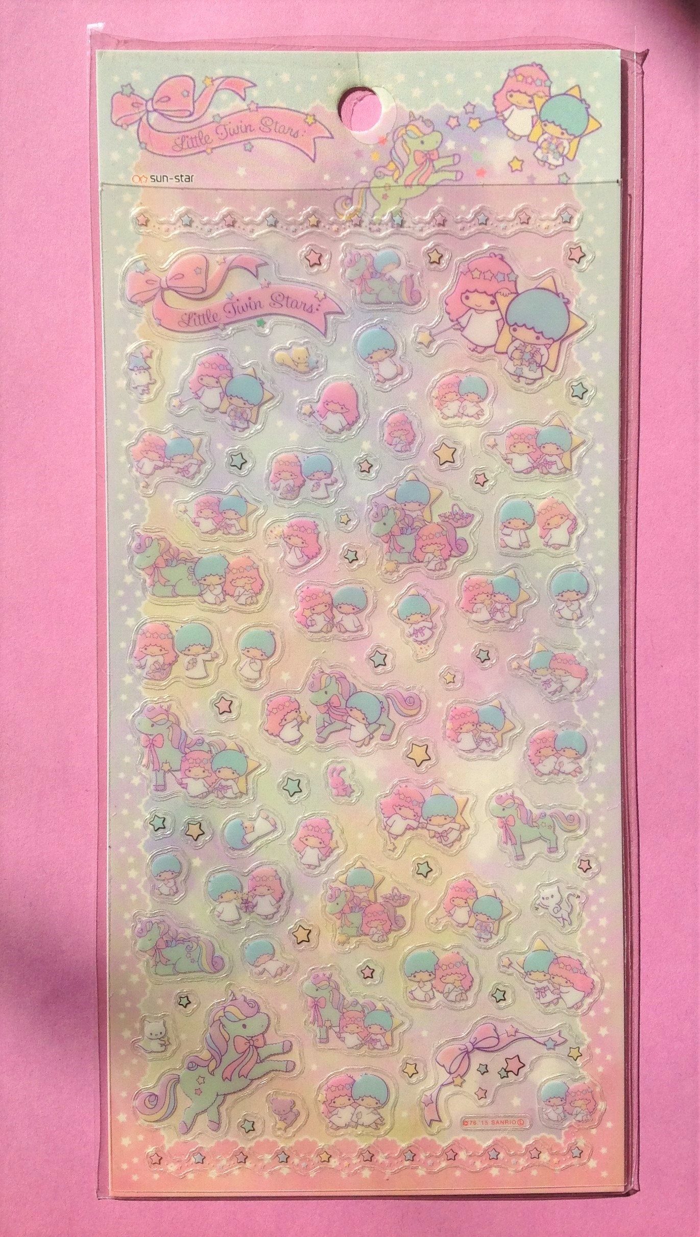 little twin stars stickers transparent pastel scrapbook etsy