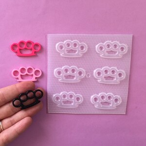 Small Brass Knuckles Plastic Mold image 2