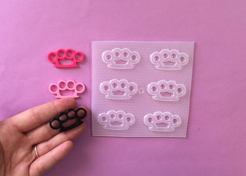 Small Brass Knuckles Plastic Mold image 2