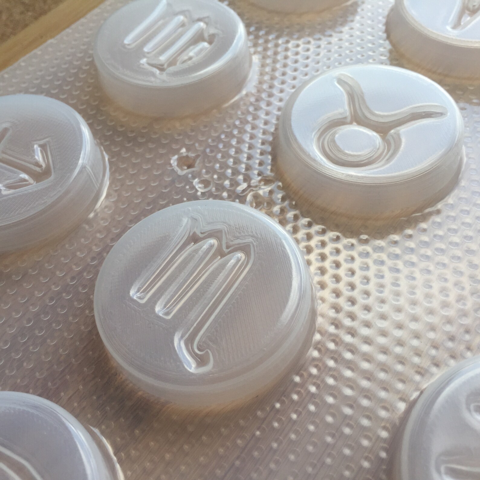 4 Cm Zodiac Signs Plastic Mold Full Set Resin Mold Etsy
