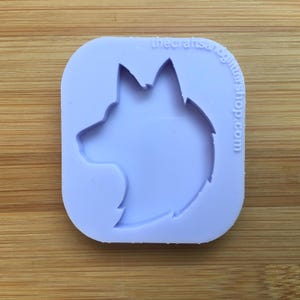 Wolf Silicone Mold, Food Safe Silicone Rubber Mould for resin polymer clay chocolate soap wax fondant candy jewelry making shiny