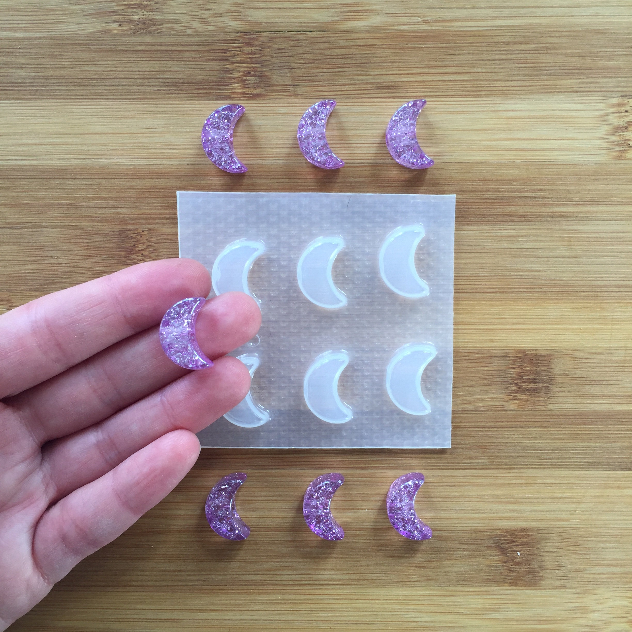 Chunky Moon Mould resina jabón vela cera derretida - Etsy España
