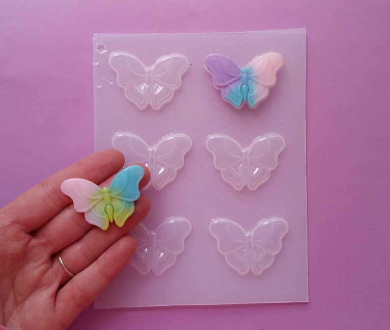 Large Boho Butterfly Resin Mold Bohemian Flexible Plastic Etsy