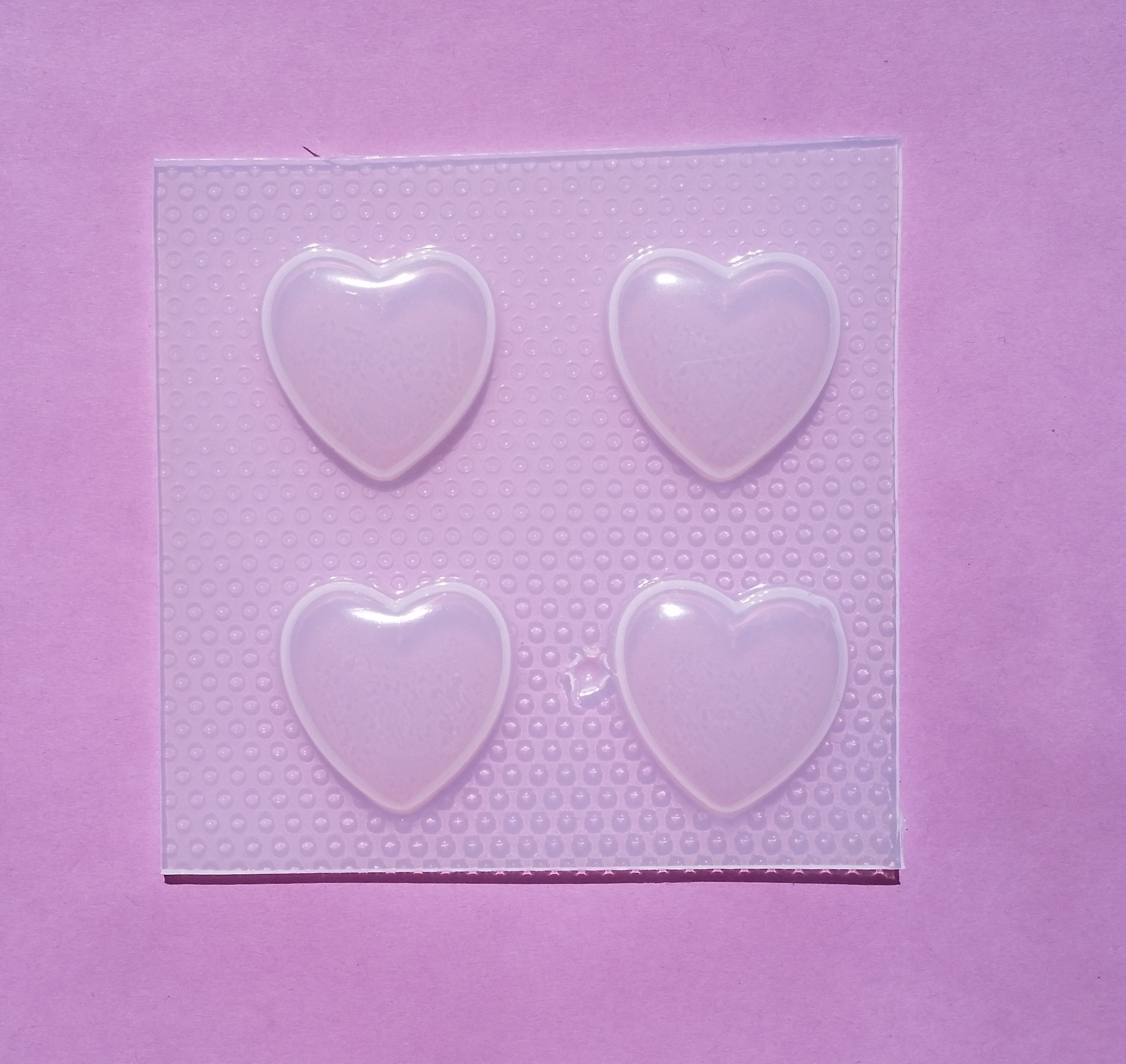 Small Heart Resin Mold Hearts Flexible Plastic Resin Molds Heart