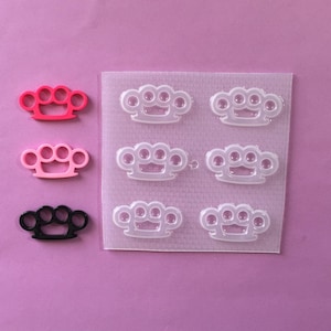 Small Brass Knuckles Plastic Mold image 1
