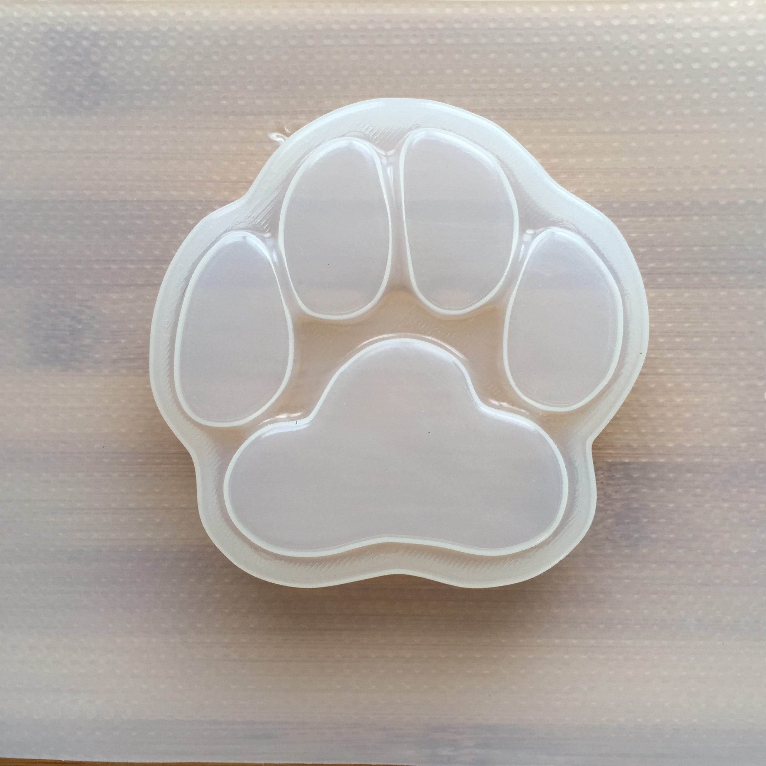 Lukinuo Paw Print Mold Dog Treat Mold Bone Silicone Mold 3 Pcs Dog