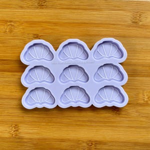 1.5" Croissant Silicone Mold, Food Safe Silicone Rubber Mould for resin polymer clay chocolate soap embed wax fondant candy jewelry making