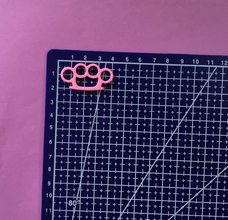 Small Brass Knuckles Plastic Mold image 8