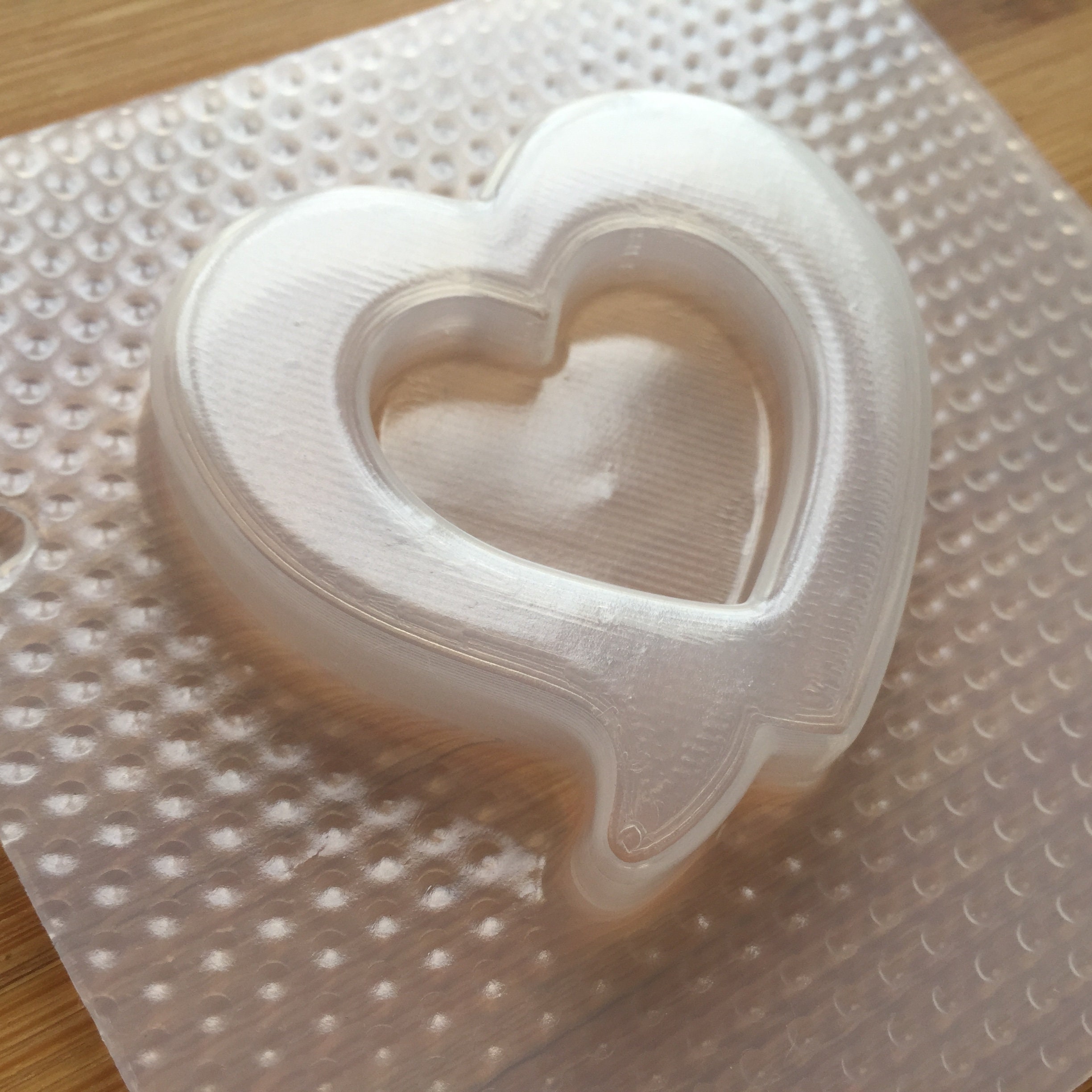 Heart Speech Bubble Shaker Plastic Mold Resin Mold Molds for Etsy
