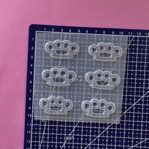 Small Brass Knuckles Plastic Mold image 7