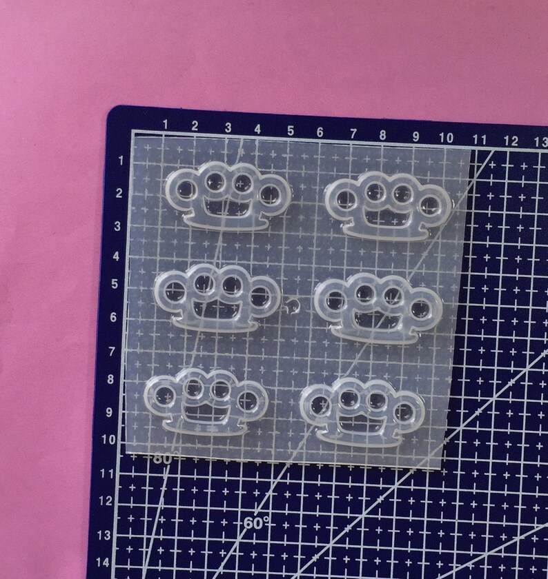 Small Brass Knuckles Plastic Mold image 7